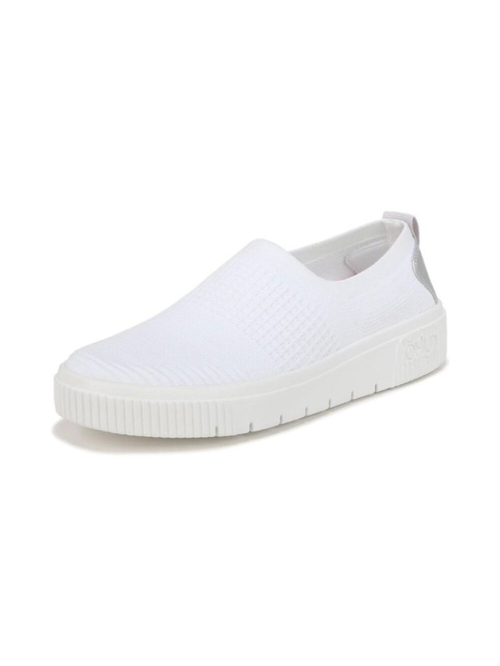 NWT Ryka Womens Vista White Stretch Knit Slip-On Casual Sneakers Shoes Size 9M - Picture 1 of 9